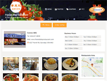 Tablet Screenshot of friendsbbqrestaurant.com